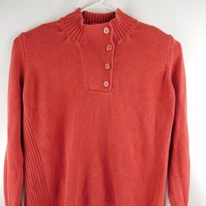 Woolrich Ruby Red 100% Cotton Pullover Sweater